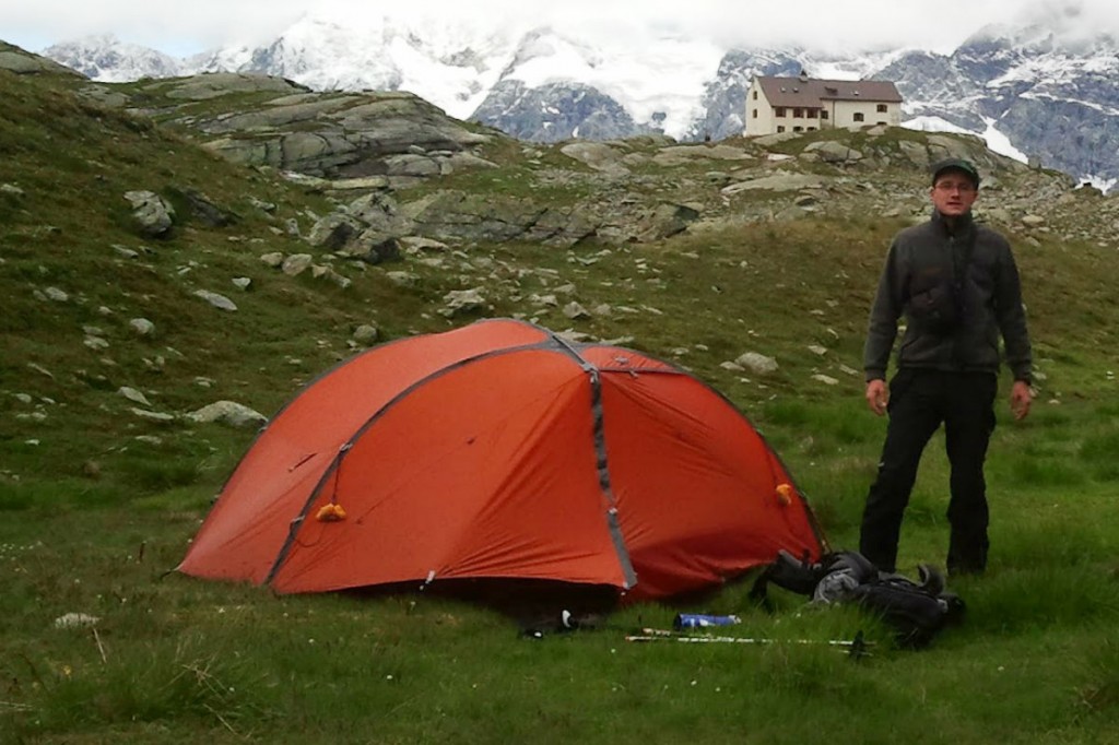 Biwakieren und Zelten Alpenüberquerung